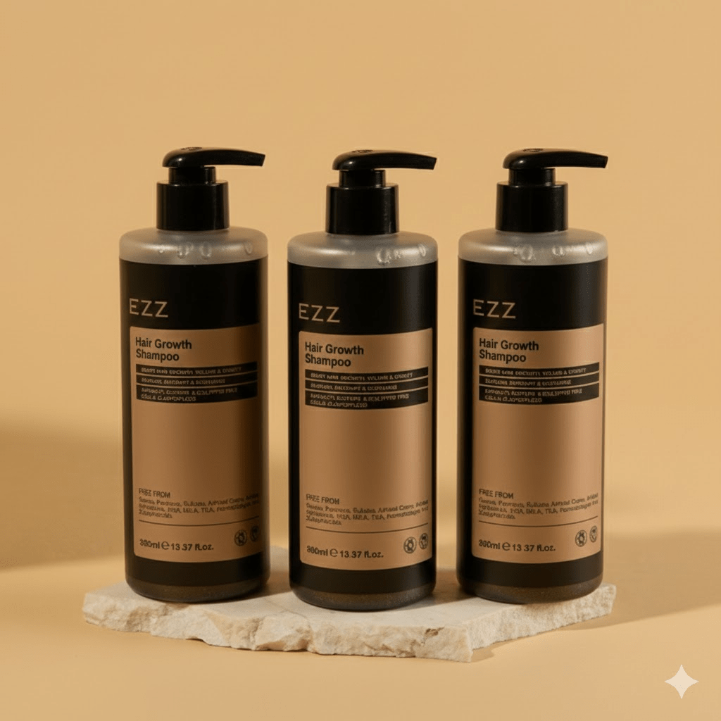 EZZ Hair Growth Shampoo 3 packs - Best Hair Growth Spray Products EZZ OFFICIAL